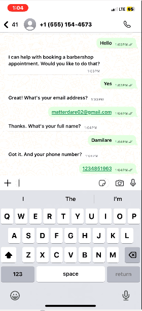 Automated WhatsApp Appointment System