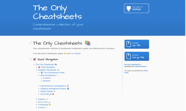 The only cheatsheets