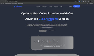 ScissorsWeb (URL shortener and QR code generator)