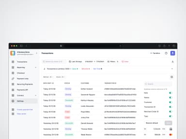 Dynamic table columns