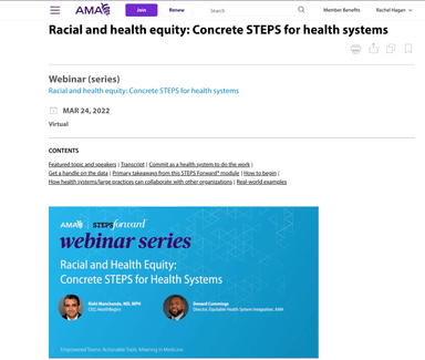 Design & Technical Assistance - Webinars