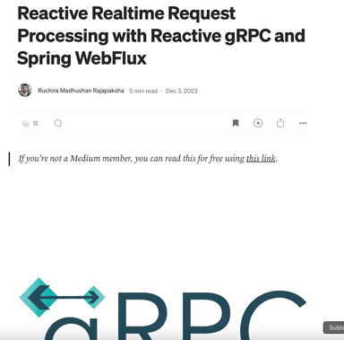 High-Performance Reactive Real-Time Data Processing Solution with gRPC